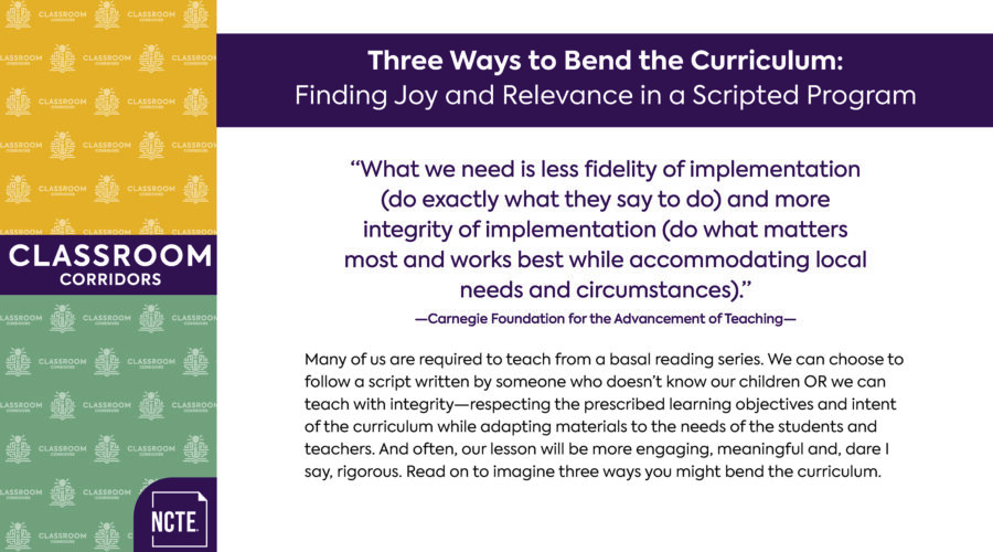 Three Ways to Bend the Curriculum (slide 1/11)