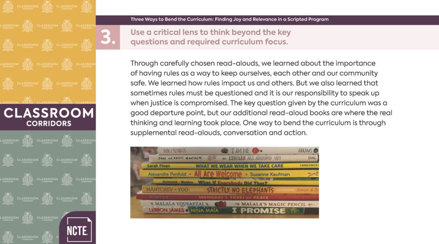 Three Ways to Bend the Curriculum (slide 9/11)