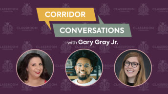 title panel for Corridor Conversations interview series