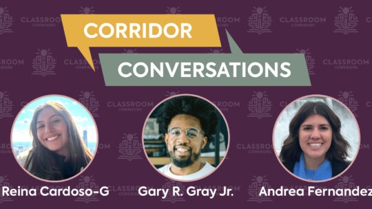 Corridor Conversations podcast title banner
