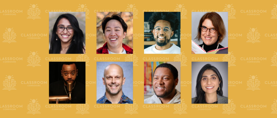 headshots of eight teachers