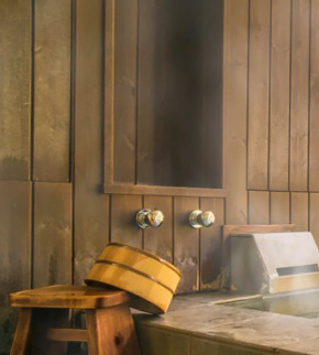 scene of a prepared bath