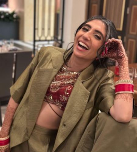 Neha Sobti laughing