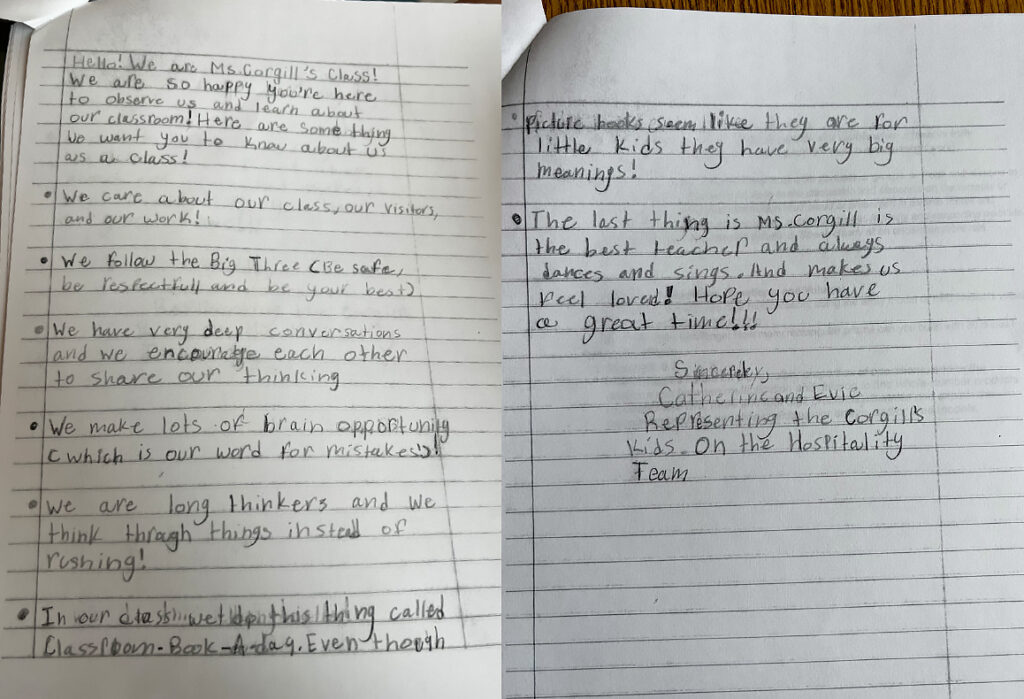 "Who We Are" letters
