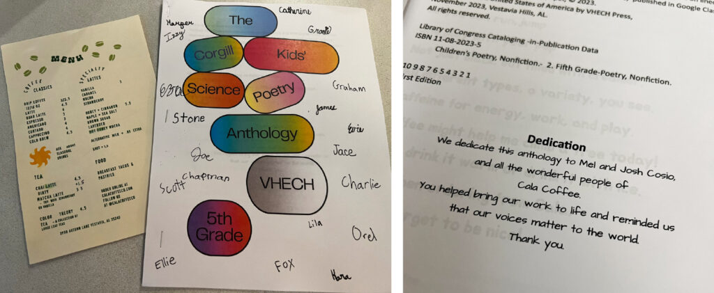 5th-grade poetry slam artifacts