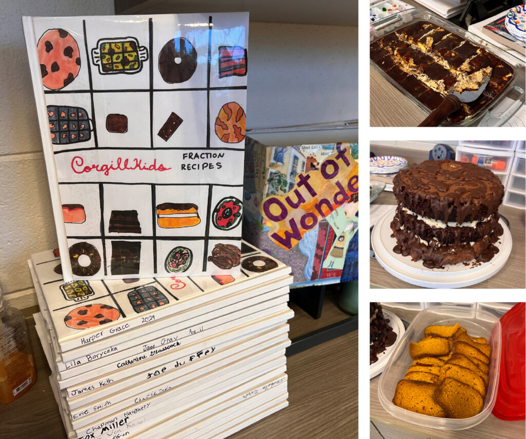 Fraction Cookbooks and food examples