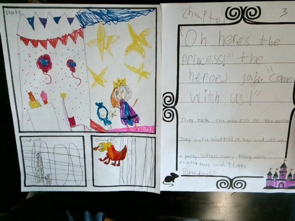 story written and illustrated by elementary student
