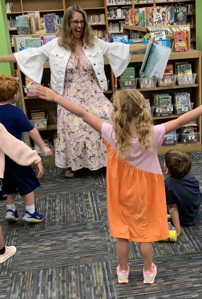 joy in a school library