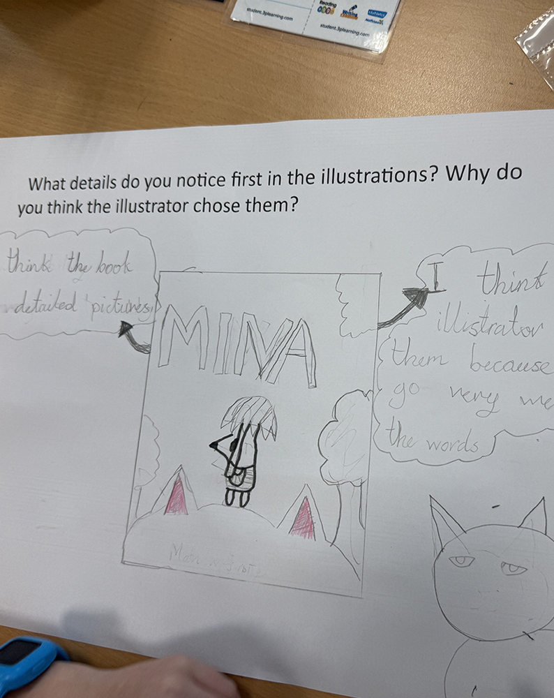 elementary worksheet on illustrations