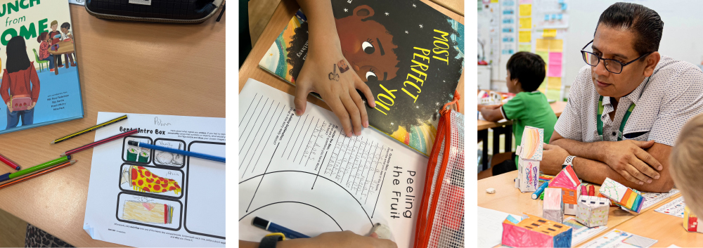 series of elementary classroom work